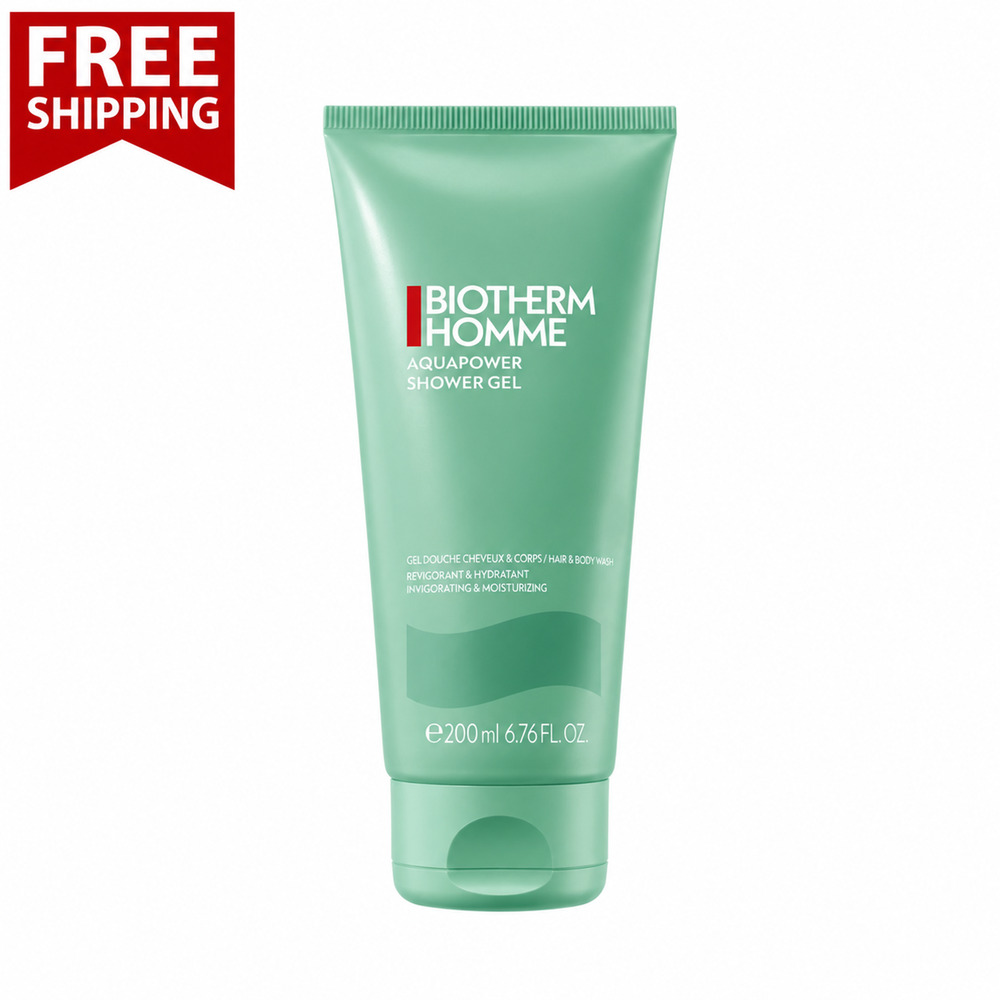 Biotherm Homme Aquapower Shower Gel 200mL / 6.76 fl oz Body Wash | Free Shipping